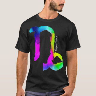 Capricorn Zodiac Sign Colorful Astrology December  T-Shirt