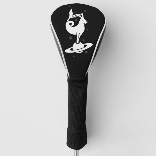 Capricorn zodiac Sign Golf Head Cover (Front)