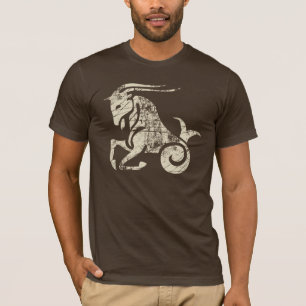Capricorn Zodiac Sign Grunge Dec 22 - January 19 T-Shirt
