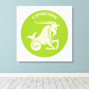 Capricorn, Zodiac Sign, Horoscope, Astrology Canvas Print
