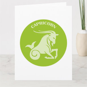 Capricorn, Zodiac Sign, Horoscope, Astrology Card