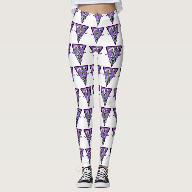 Capricorn zodiac sign horoscope leggings (Front)