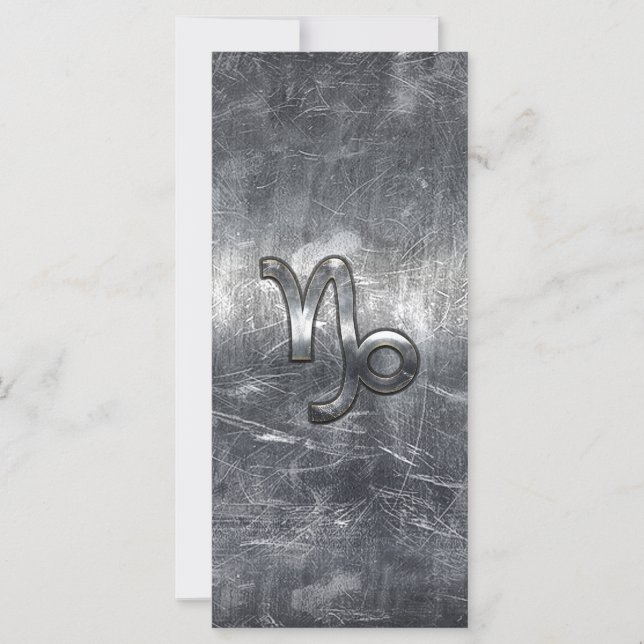 Capricorn Zodiac Sign in grunge distressed  style (Front)