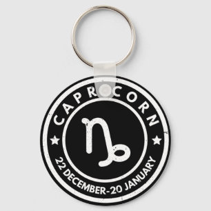 Capricorn Zodiac Sign  Key Ring