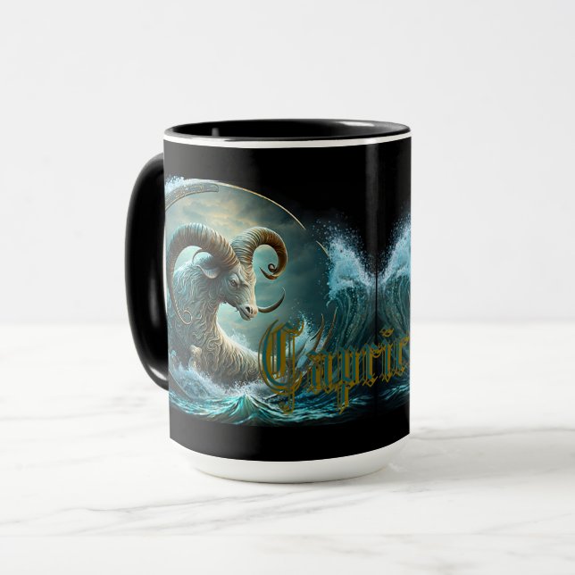 Capricorn Zodiac Sign Mug (Front Left)