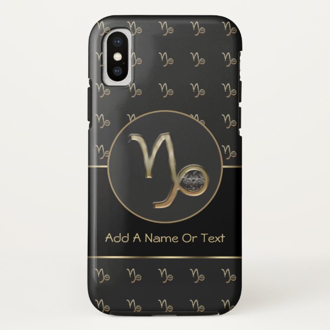 Capricorn Zodiac Sign Personalised Case-Mate iPhone Case (Back)