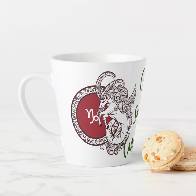 Capricorn zodiac sign personalised coffee mug (In Situ)