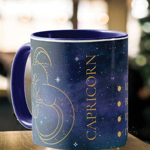Capricorn Zodiac Sign Personality Trait Name Gift  Mug