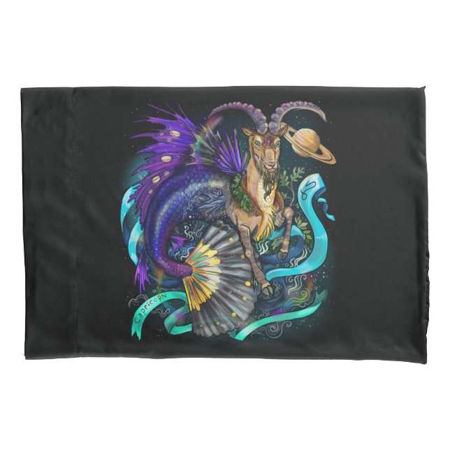 Capricorn Zodiac Sign Pillowcase (Front)