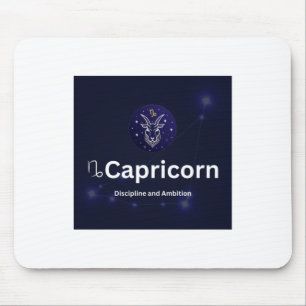 Capricorn Zodiac Sign Sticker Mouse Mat