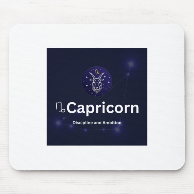 Capricorn Zodiac Sign Sticker  Mouse Mat (Front)