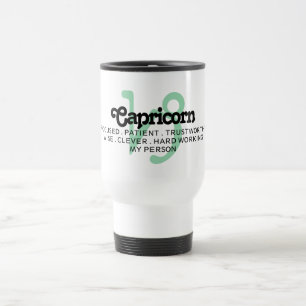 Capricorn Zodiac Sign Traits My Person Travel Mug