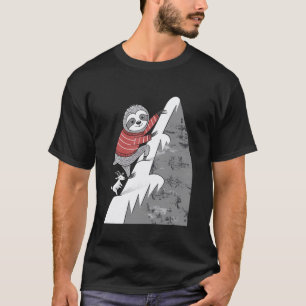 Capricorn Zodiac Sloth Adventure In Climbing T-Shirt