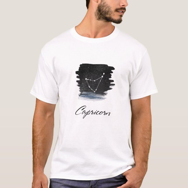 Capricorn Zodiac Star Sign Constellation / Astrolo T-Shirt (Front)