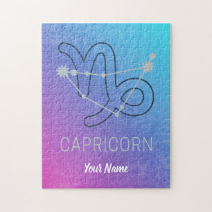 Capricorn Zodiac Star Sign Horoscope Constellation Jigsaw Puzzle