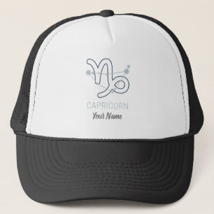 Capricorn Zodiac Star Sign Horoscope Constellation Trucker Hat