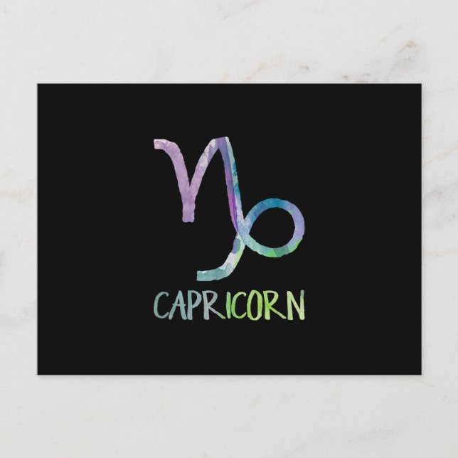 Capricorn Zodiac Symbol Astrology Sea Goat Gift Postcard (Front)