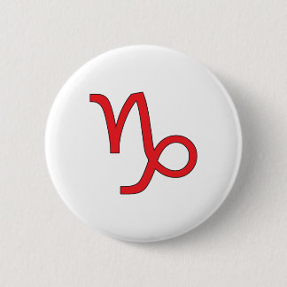 Capricorn, Zodiac symbol, horoscope 6 Cm Round Badge