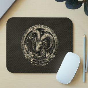 Capricorn Zodiac Symbol Sea Goat Celestial Fantasy Mouse Mat
