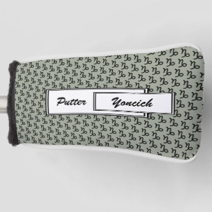 Capricorn Zodiac Symbol Standard by K Yoncich Golf Head Cover