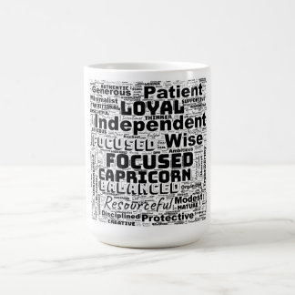 Capricorn Zodiac Word Cloud Inspiration Coffee Mug