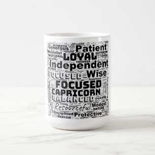 Capricorn Zodiac Word Cloud Inspiration Magic Mug