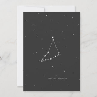 Capricornus, 'The Sea Goat' Constellation Holiday Card