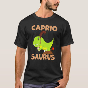 Capriosaurus Capricorn Zodiac Sign Astrology T Rex T-Shirt