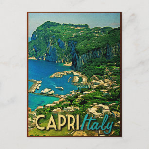 Capris Italy Vintage Travel Postcard