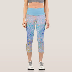 Capris Leggings with Colourful Splatter Dots