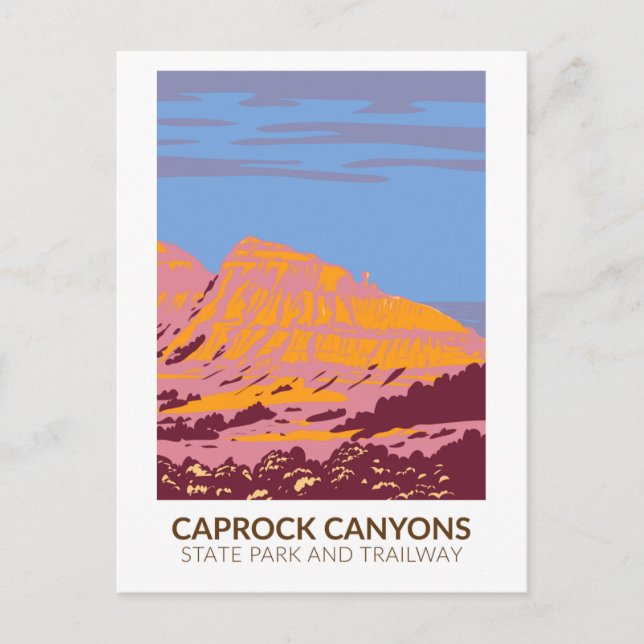 Caprock Canyons State Park and Trailway Texas Postcard (Front)