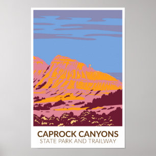 Caprock Canyons State Park and Trailway Texas  Poster