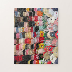 caps and hats eye catching jigsaw puzzle