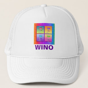 Caps, Hats - Pop Art Wine