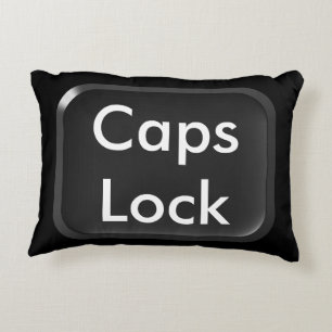 Caps-Lock Key Decorative Cushion