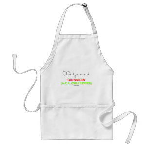 Capsaicin (A.K.A Chilli Pepper) Chemical Molecule Standard Apron