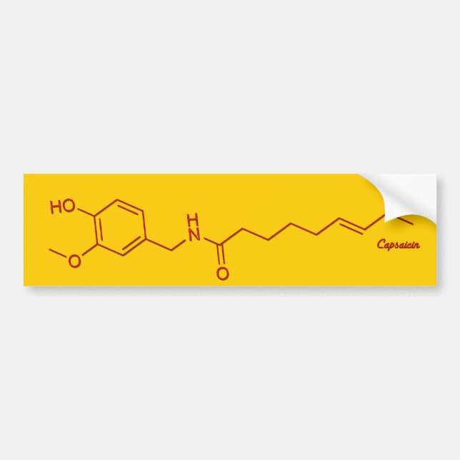 Capsaicin Structure Bumper Sticker (Front)