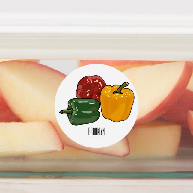 Capsicum cartoon illustration (Affixed)