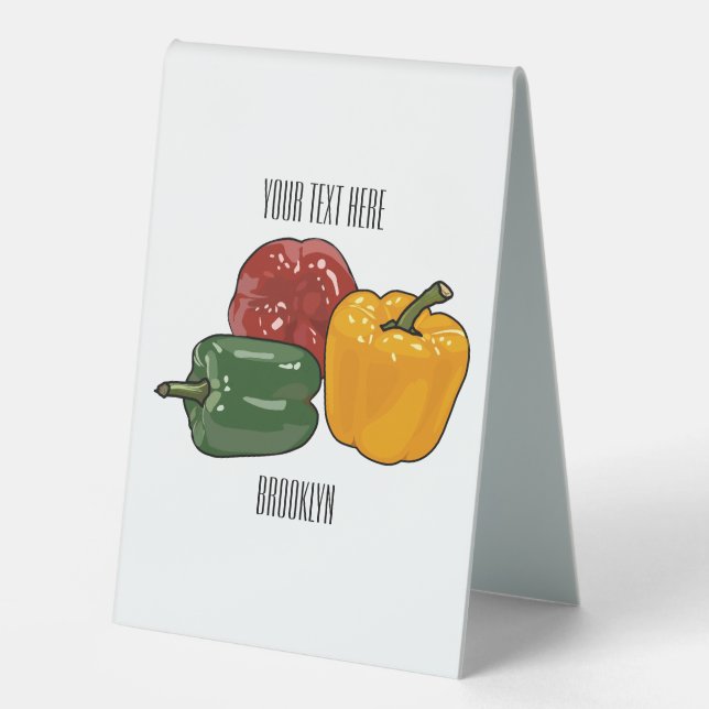 Capsicum cartoon illustration (Front)