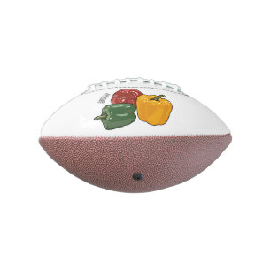 Capsicum cartoon illustration american football