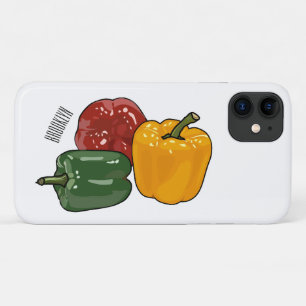Capsicum cartoon illustration iPhone 11 case