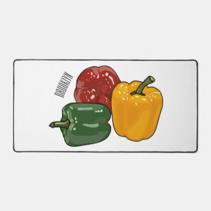 Capsicum cartoon illustration desk mat