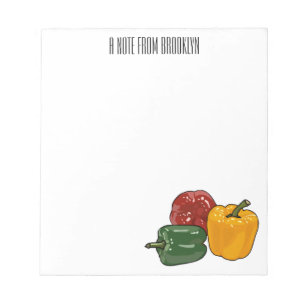 Capsicum cartoon illustration notepad