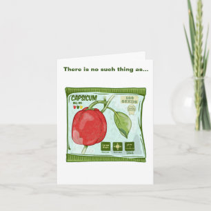 Capsicum Red bell pepper seeds Card