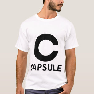 Capsule logo tee (black graphic, white shirt only)
