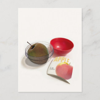 Capsule Toy Apple Food Price Consumerism Postcard