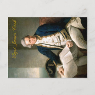 Capt. James Cook Postcard, Discoverer of Hawaii Postcard