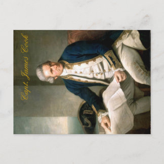 Capt. James Cook Postcard, Discoverer of Hawaii Postcard