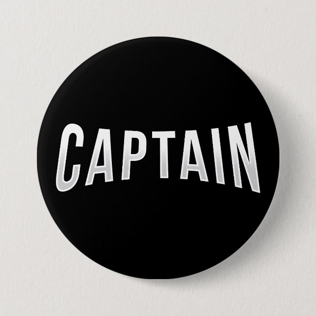 Captain 7.5 Cm Round Badge (Front)