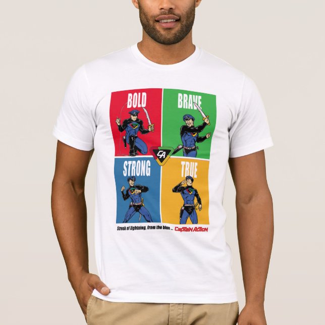 Captain Action Bold Brave T-Shirt (Front)
